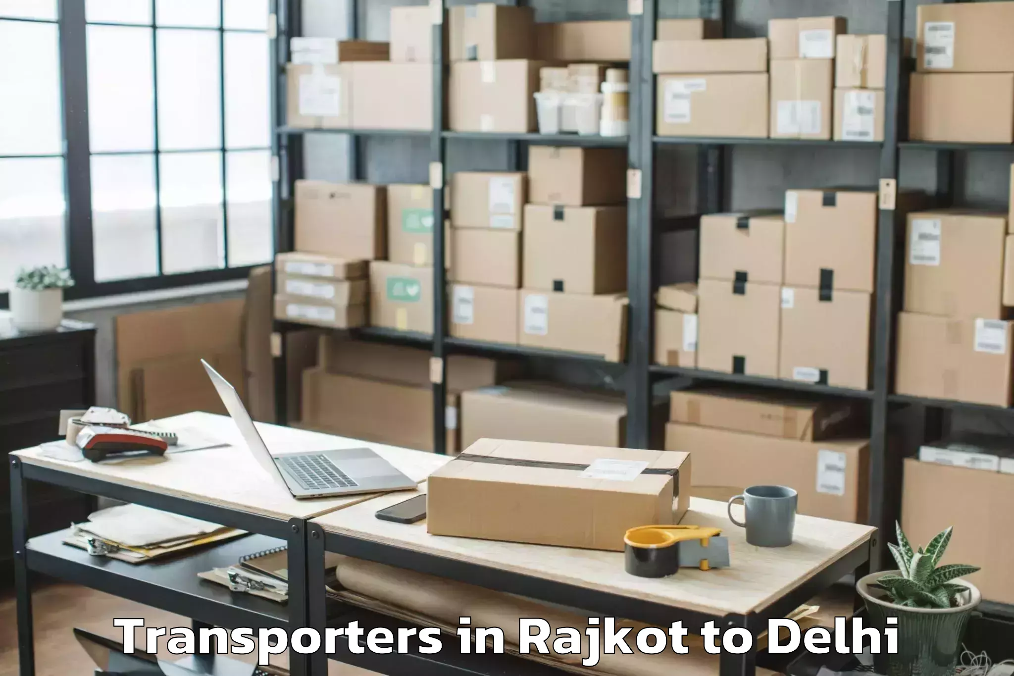 Book Your Rajkot to Palam Transporters Today